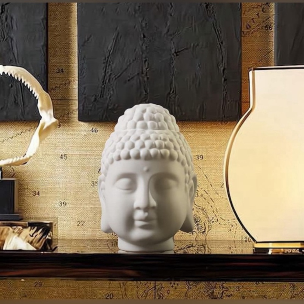 Buddha Head statue Zen Boho Decor